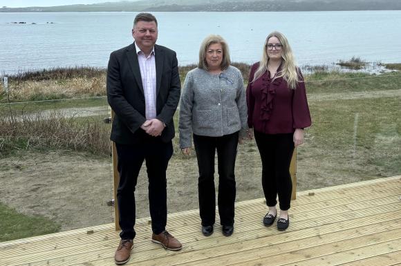 MSP Colin Smyth met with Sandgreen's general manager Elspeth Sutton and park manager Jan Hawthorn
